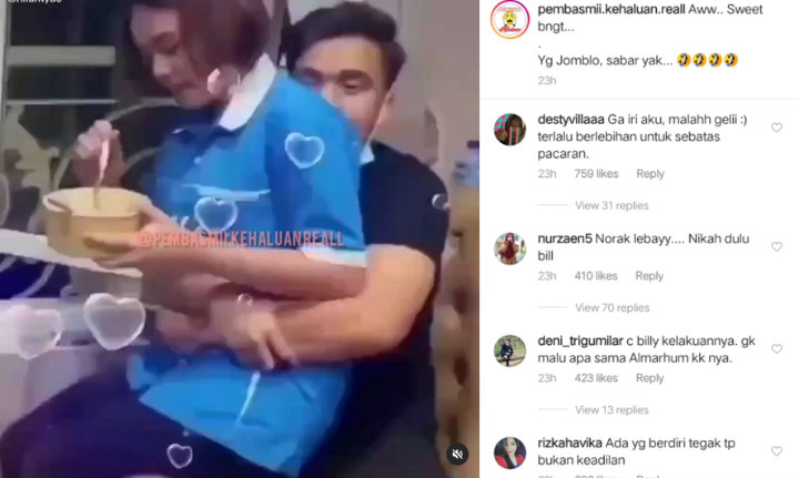 Billy Syahputra dan Amanda Manopo Asik Pamer Pangku-pangkuan Diejek Norak Sampai Kelewat Nafsu
