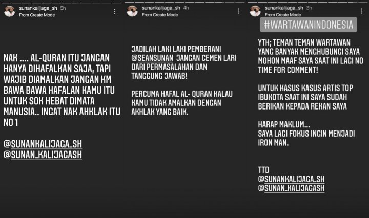 Sunan Kalijaga Sentil Hafiz Quran Tak Punya Akhlak dan Lari dari Tanggung Jawab, Sindir Taqy Malik?