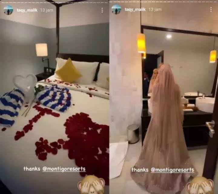 Begini Dekorasi Kamar Malam Pertama Taqy Malik dan Sang Istri