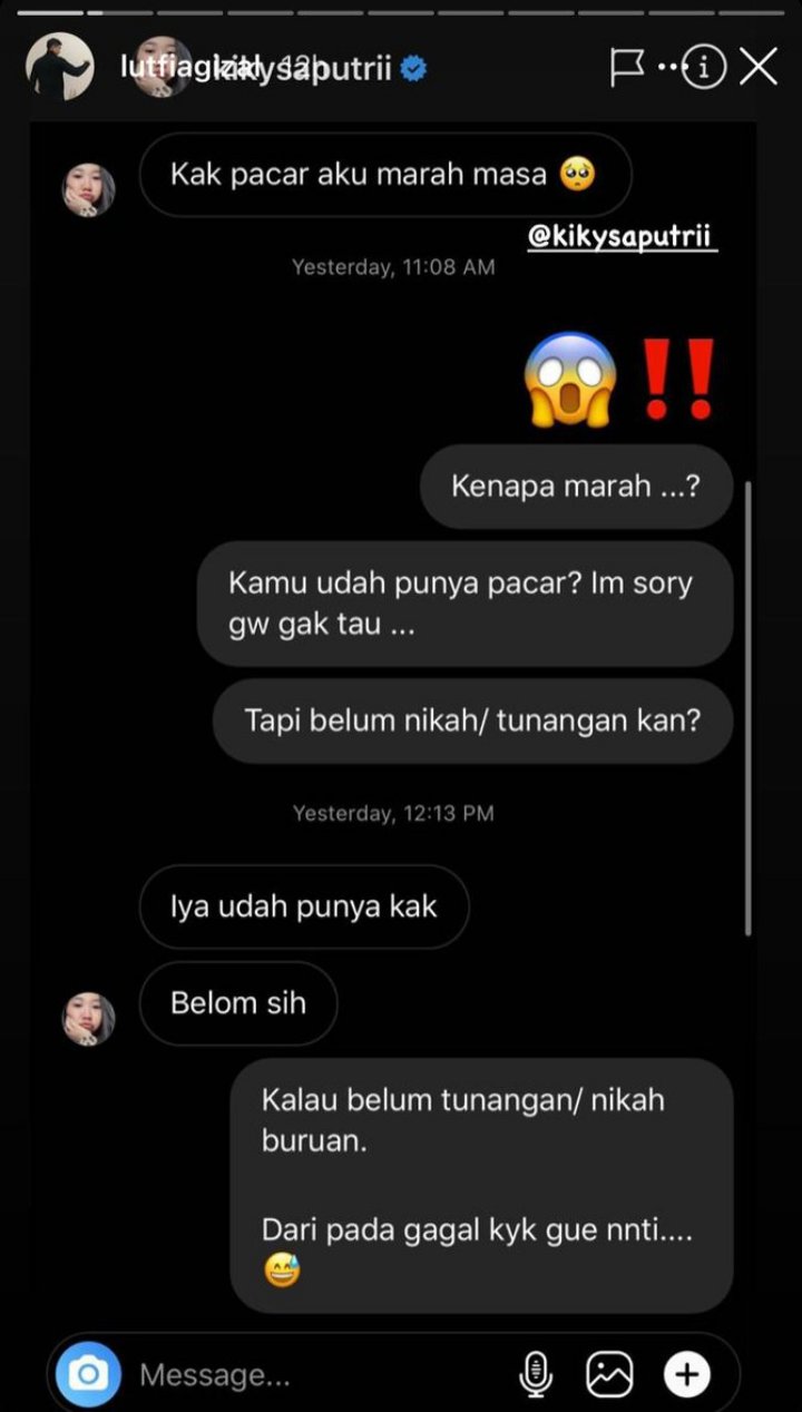 Kiky Saputri Ngadu ke Lutfi Agizal Habis Dimarahi Pacar, Malah Dapat Balasan Tak Terduga