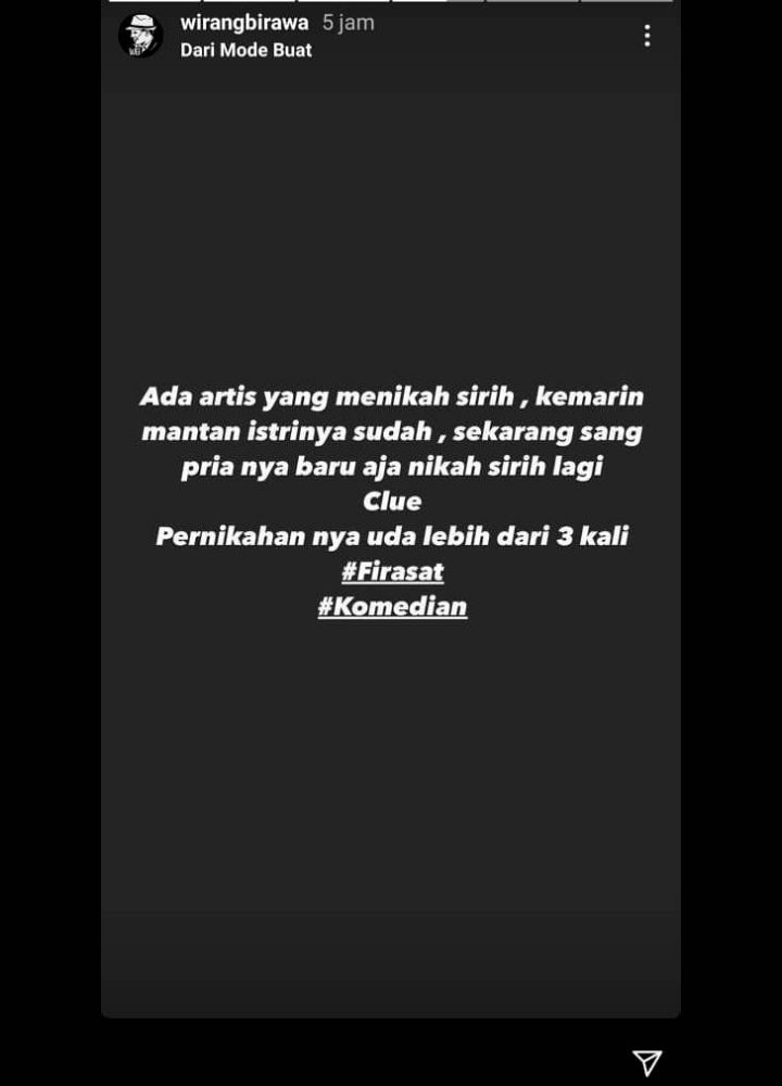 Wirang Birawa Ramal Ada Komedian Diam-Diam Nikah Siri, Begini Ciri-Cirinya