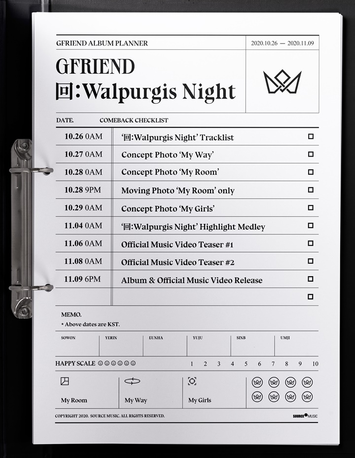Rilis Teaser Schedule, G-Friend Resmi Bersiap Untuk Comeback Album \'Walpurgis Night\'