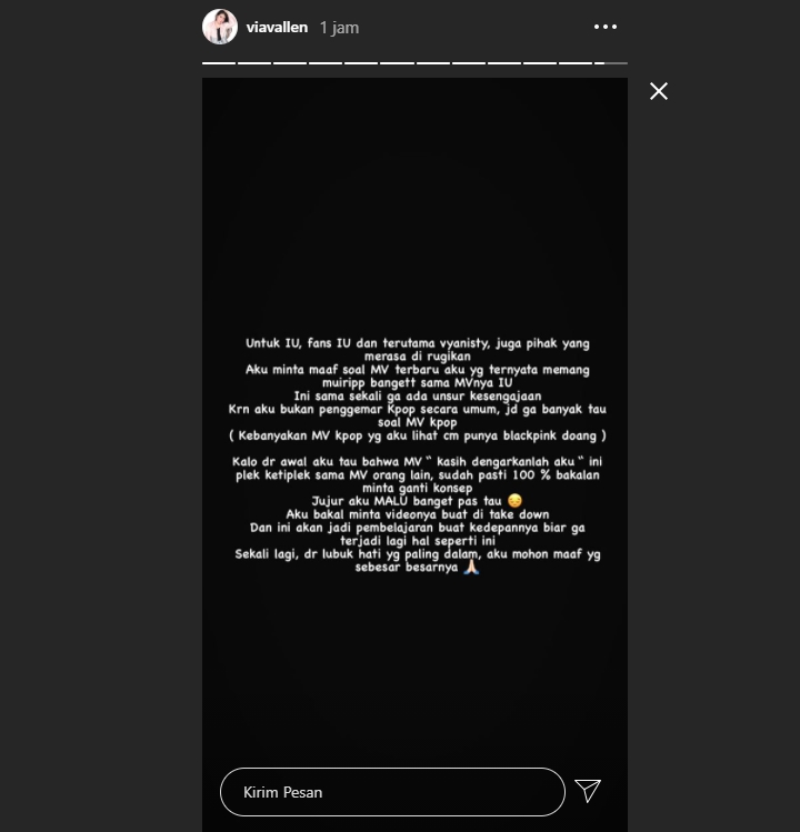 Via Vallen Minta Maaf Soal Plagiat MV IU, Ngaku Malu Banget dan Janjikan Hal ini