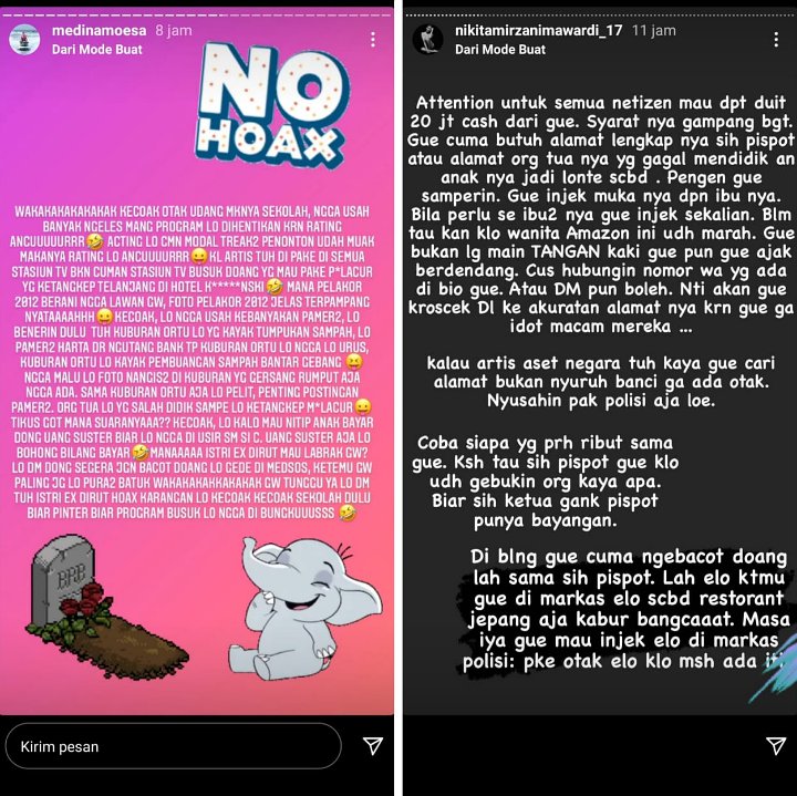 Nikita Mirzani Gelar Sayembara Hadiah Rp 20 Juta Demi Temukan Alamat Medina Moesa