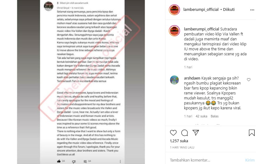 Sutradara Pembuat Video Klip Via Vallen Feat Dyrga Dadali Akhirnya Buka Suara