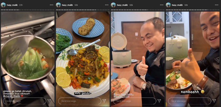 Istri Taqy Malik Jago Masak Bikin Suami Betah, Ayah Mertua Beri Pujian Setinggi Langit