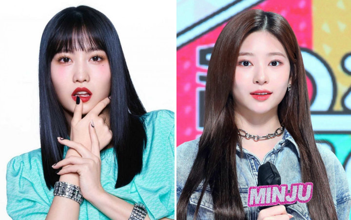 Gaya Cantik Momo TWICE dan Kim Minjoo IZ*ONE Saat Kembaran Dress, Pilih Siapa?