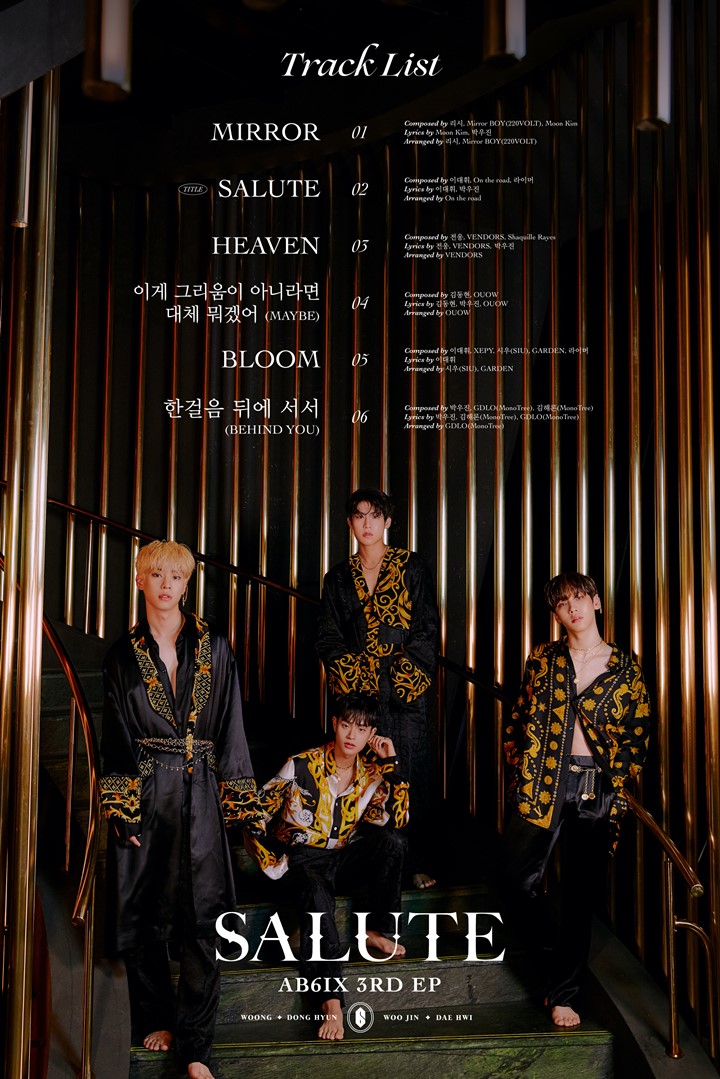 AB6IX Ungkap Tracklist Untuk Album Debut \'SALUTE\'. Isinya Penuh Dengan Lagu Buatan Member
