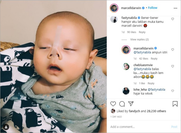 Kebangetan, Marcell Darwin Jahil Bikin Hidung Anak Pesek Pakai Selotip Hingga Picu Amarah Istri