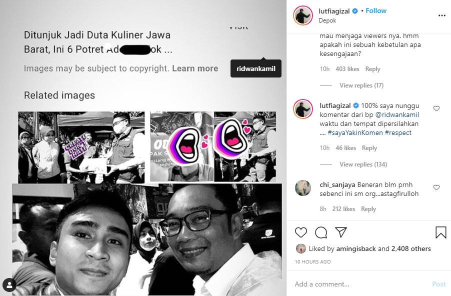 Lutfi Agizal Curhat Ke Ridwan Kamil Karena Sering Dibully, Ternyata Punya Permintaan Ini