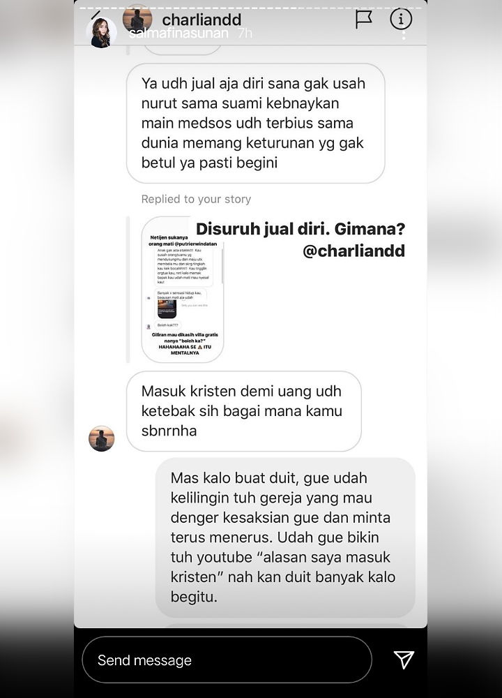 Salmafina Beri Jawaban Cerdas Saat Dituduh Pindah Agama Demi Uang Sampai Disuruh Jual Diri