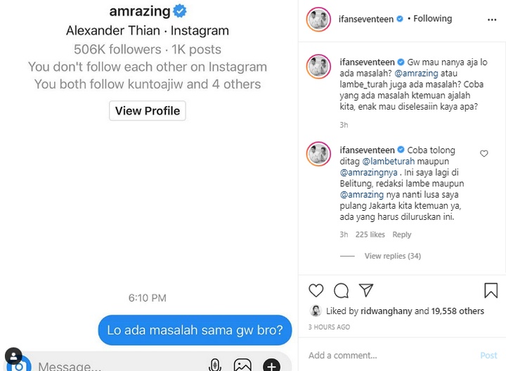Ifan Seventeen Amuk Amrazing