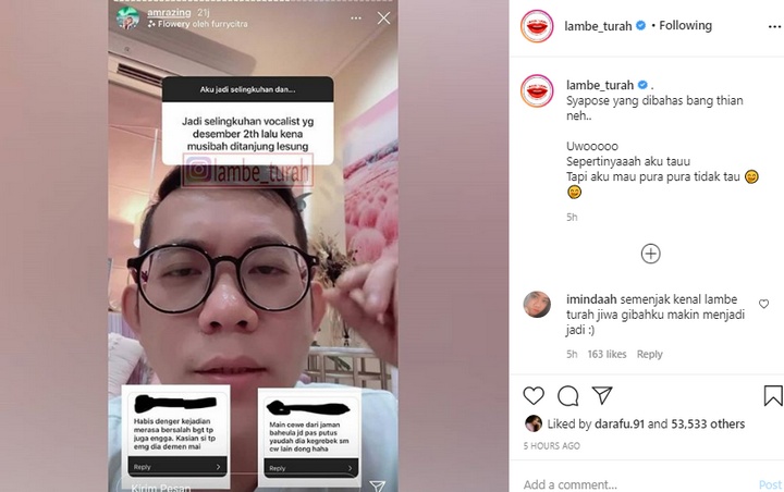 Ifan Seventeen Semprot Lambe Turah dan Amrazing