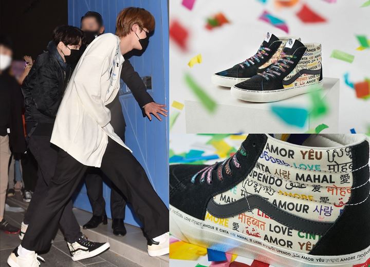 Suga BTS Tuai Sorotan Pakai Sepatu Pro LGBT