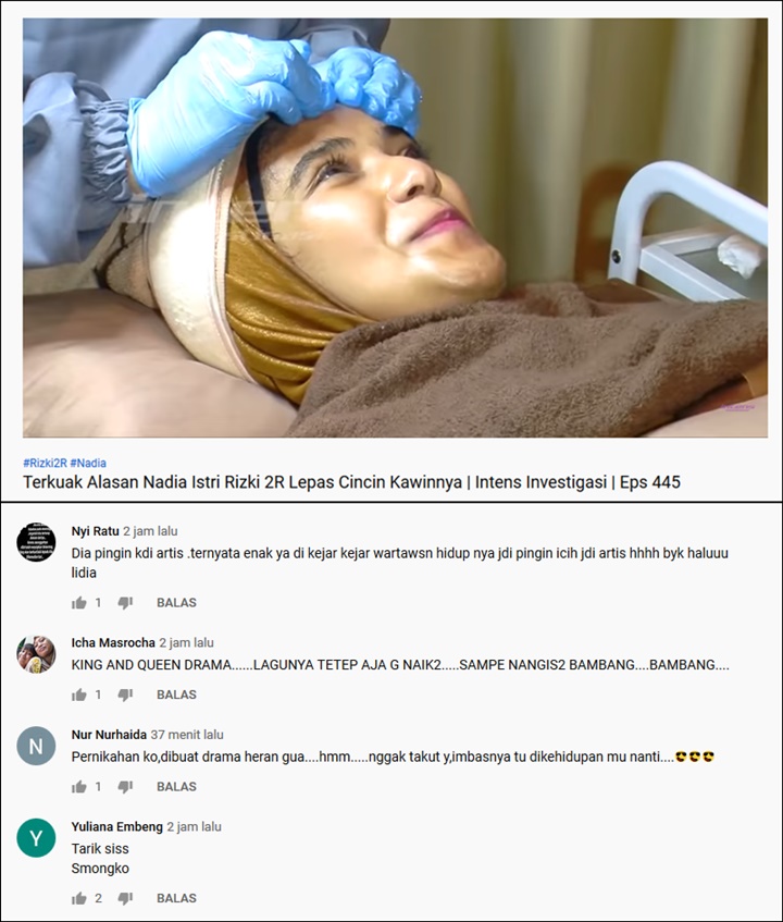 Gaya Nadya Saat Perawatan