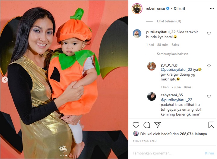 Foto Sarwendah Saat Halloween