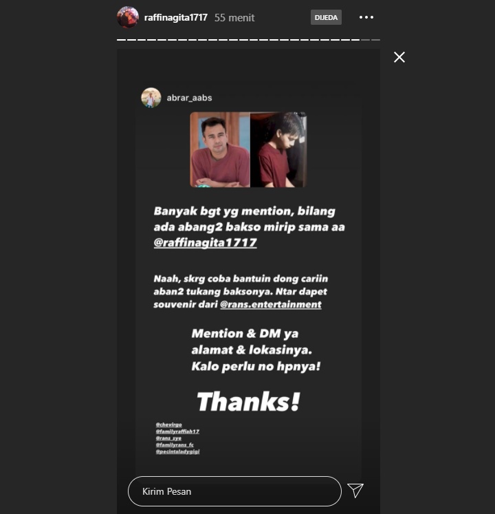 Viral Penjual Bakso Mirip Raffi Ahmad, Rans Entertaiment Umumkan \'Sayembara\' Berhadiah