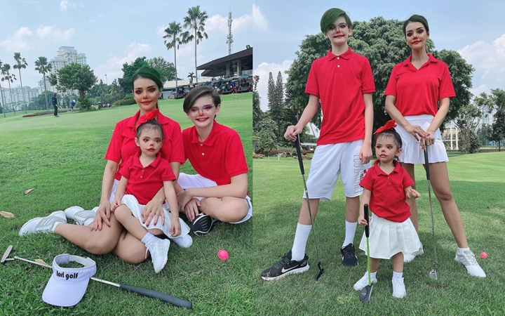 Farah Quinn bareng Dua Anaknya