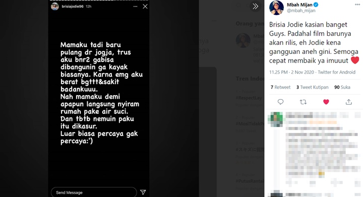 Mbah Mijan Isyaratkan Brisia Jodie Kena Santet Cuma Gimmick Film