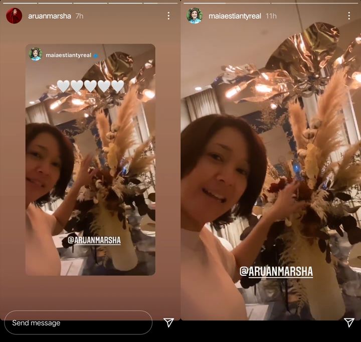 Kedekatan Marsha Aruan dan Maia Estianty \'Mantan Mertua\' Bikin Adem, Sampai Kirim Bunga Anniversary