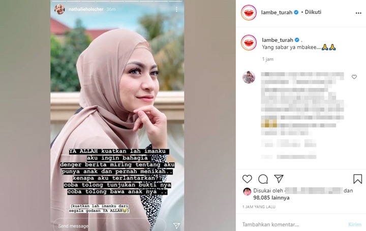 Nathalie Holscher Tanggapi Gosip Pernah Menikah dan Telantarkan Anak