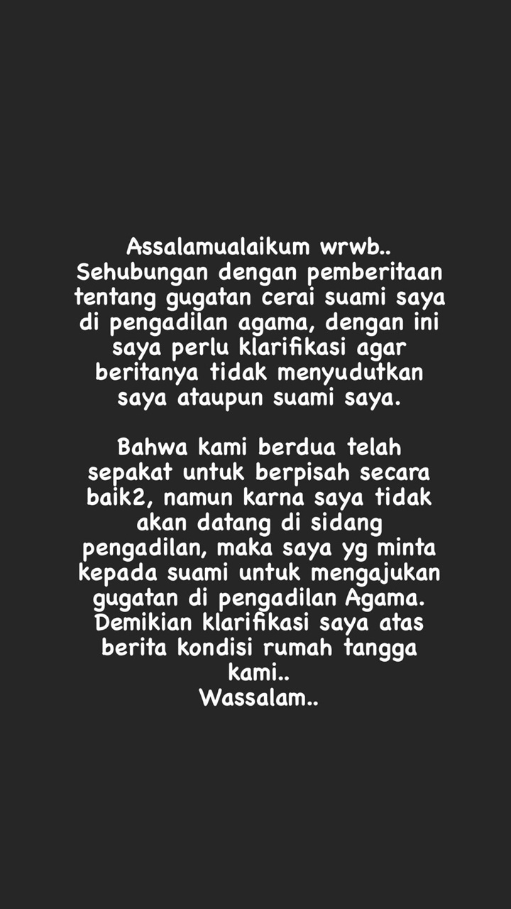 Ratu Felisha Curhat Soal Pisah