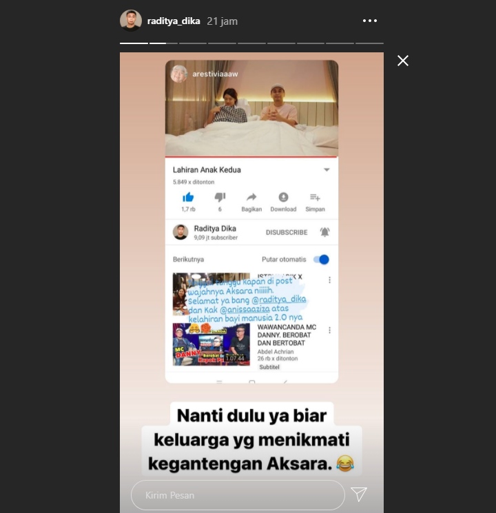 Alea Putri Raditya Dika Gemas Ajak Ngobrol Sang Adik, Ngomongin Apa?