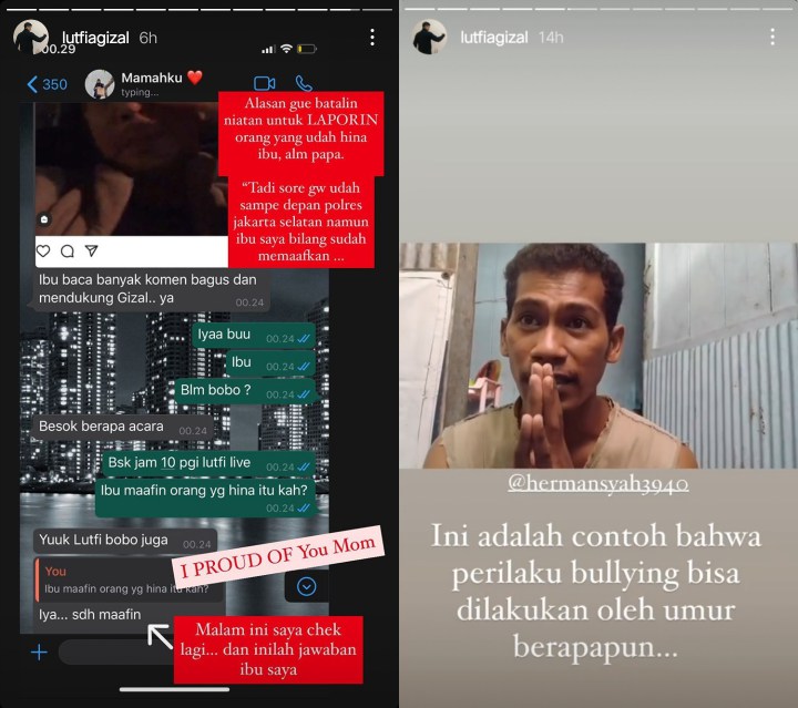 Pelaku Penghina Orangtua Lutfi Agizal \'Ngemis\' Minta Ampun, Takut Dilaporkan ke Polisi