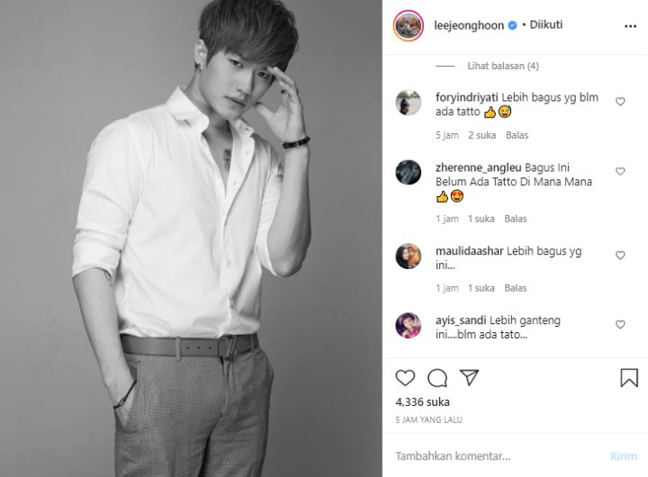 Lee Jeong Hoon Pamer Foto Lawas Sebelum Bertato, Dipuji Mirip Sederet Aktor Korea Ini