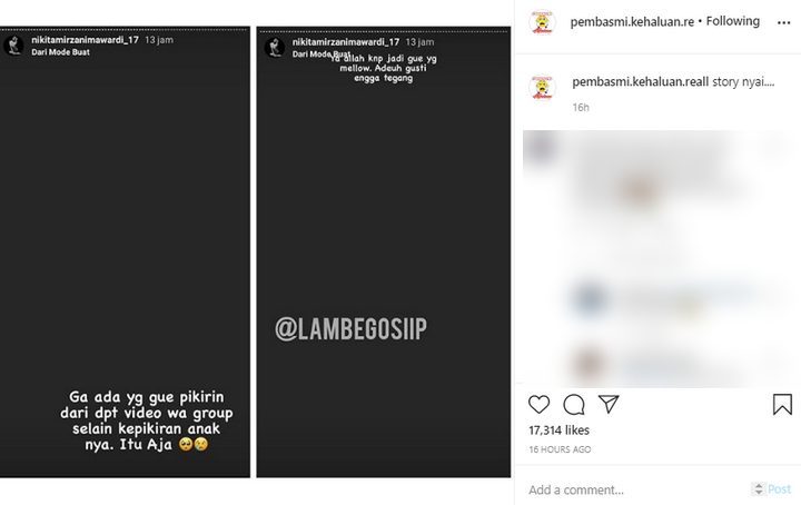 Nikita Mirzani Simpati ke Gisel Malah Kena Sindir Balik
