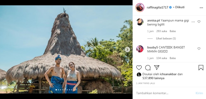 Raffi Ahmad dan Nagita Slavina Pamer Potret Liburan ke Sumba, Netter Malah Salfok Soal Ini