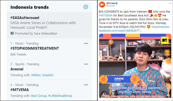 Twitter MTV Asia