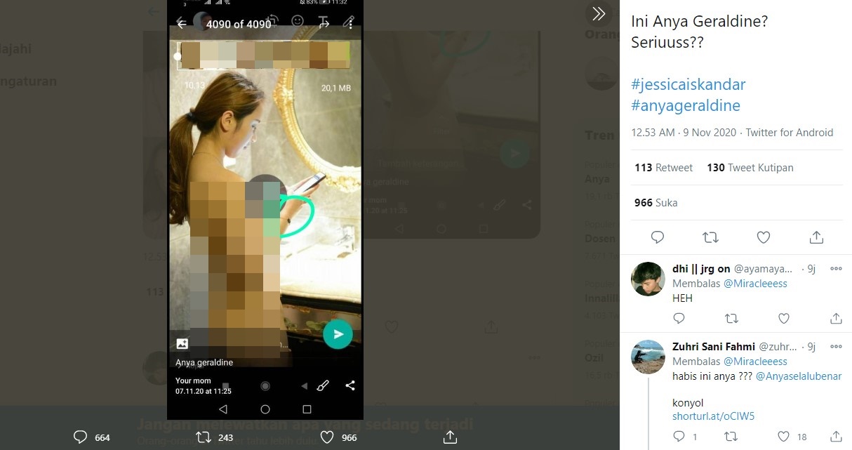 Anya Geraldine Masuk Trending Topik Gara-Gara Foto Bugil Yang Disebut Mirip Dirinya