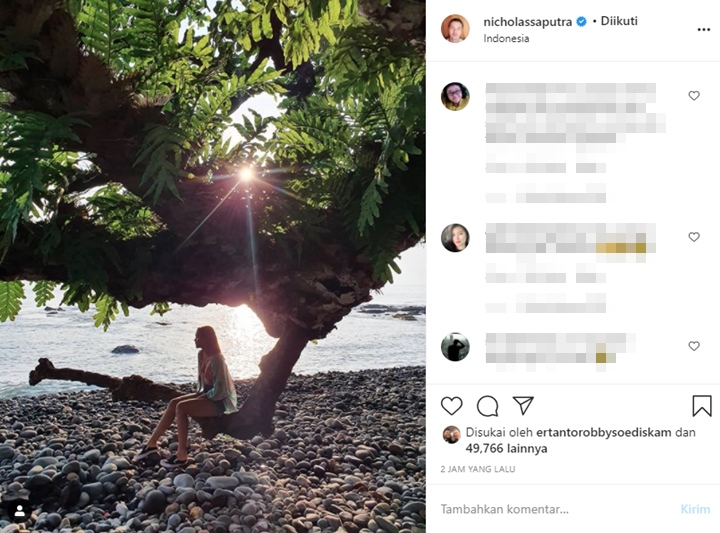 Nicholas Saputra Bagikan Foto Caitlin North Lewis, Fans Patah Hati Berjemaah