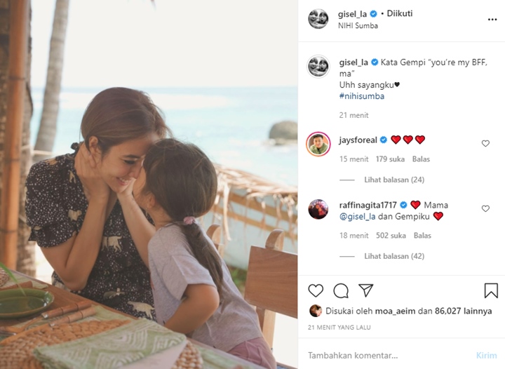 Gisella Anastasia Bagikan Perkataan Menyentuh Gempi, Wijin dan Raffi Beri Dukungan