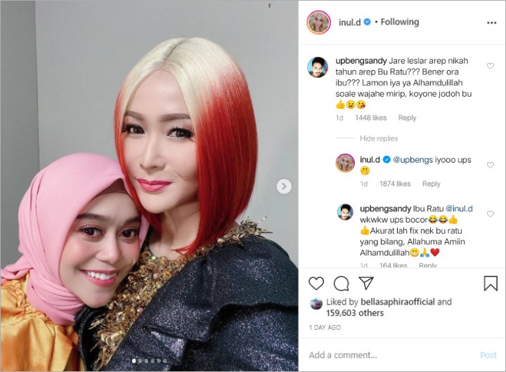 Inul Daratista Keceplosan Ungkap Rencana Pernikahan Lesty dan Rizky Billar, Tahun Depan?