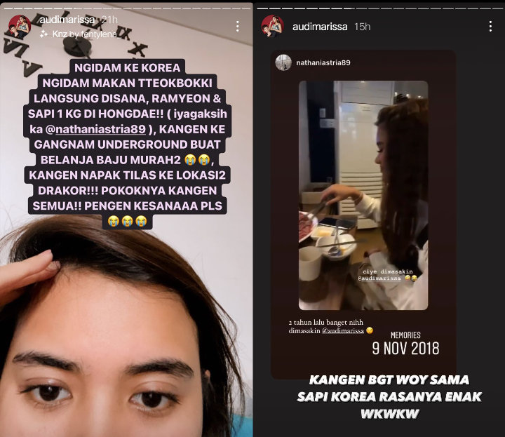 Ngidam ke Korea, Audi Marissa Kangen Makan Jajanan Pinggir Jalan Sampai Naik Kendaraan Ini