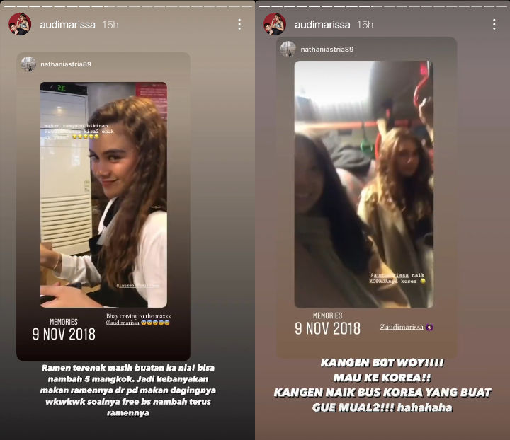 Ngidam ke Korea, Audi Marissa Kangen Makan Jajanan Pinggir Jalan Sampai Naik Kendaraan Ini