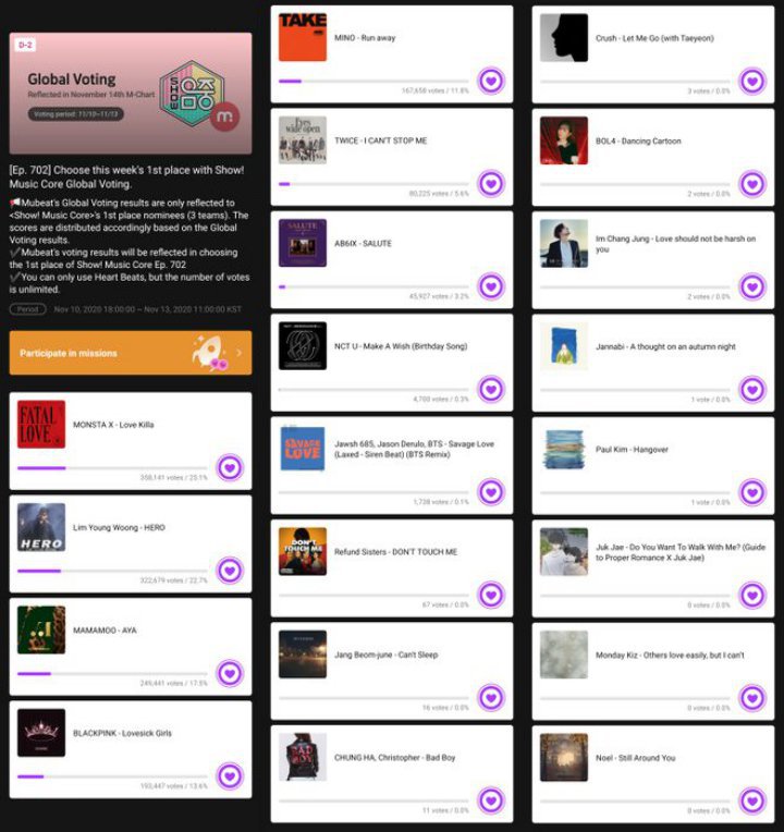 лучший сингл голосование.