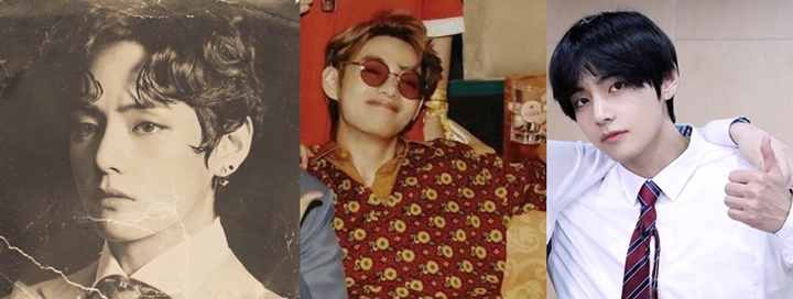 Dandanan V BTS di 3 Era Berbeda