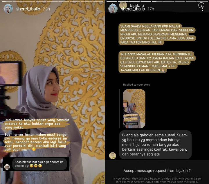 Taqy Malik Dituding Larang Istri Kerja Gegara Sherel Thalib Tolak Mentah-mentah Tawaran Endorse