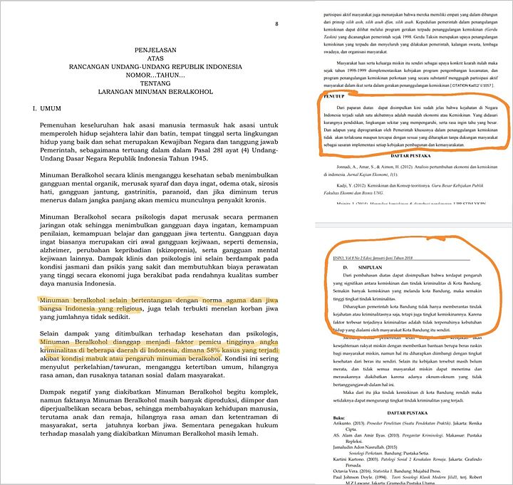 Naskah Akademik RUU Larangan Minuman Beralkohol Diduga Bersumber Dari Wikipedia