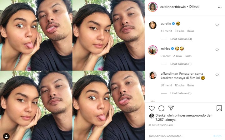 Caitlin North Lewis Ajak Selfie, Gaya Nicholas Saputra Curi Perhatian