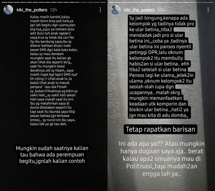 Kiky The Potters Ikutan Sindir Nikita Mirzani, Sebut Hobi Main Dukun Sampai Bongkar \'Aib\' Suka Neror