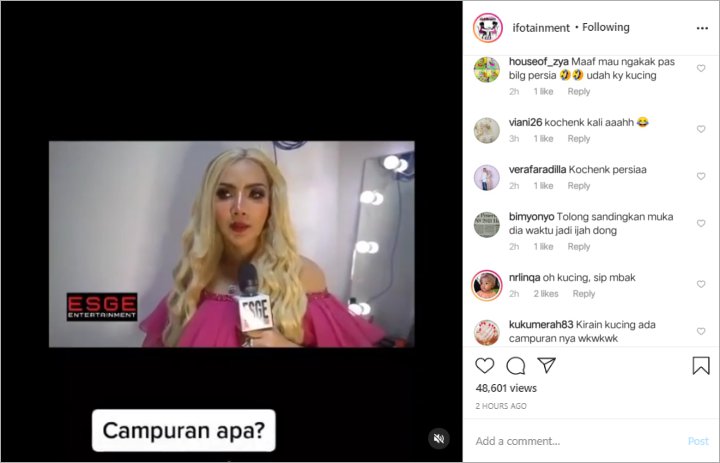 Barbie Kumalasari Ditertawakan Usai Ngaku Blasteran Belanda-Persia, Netter: Kok Kayak Kucing?