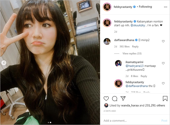 Febby Rastanty Ubah Penampilan Bak Pemain Start Up Reaksi Daffa Wardhana Langsung Diserbu