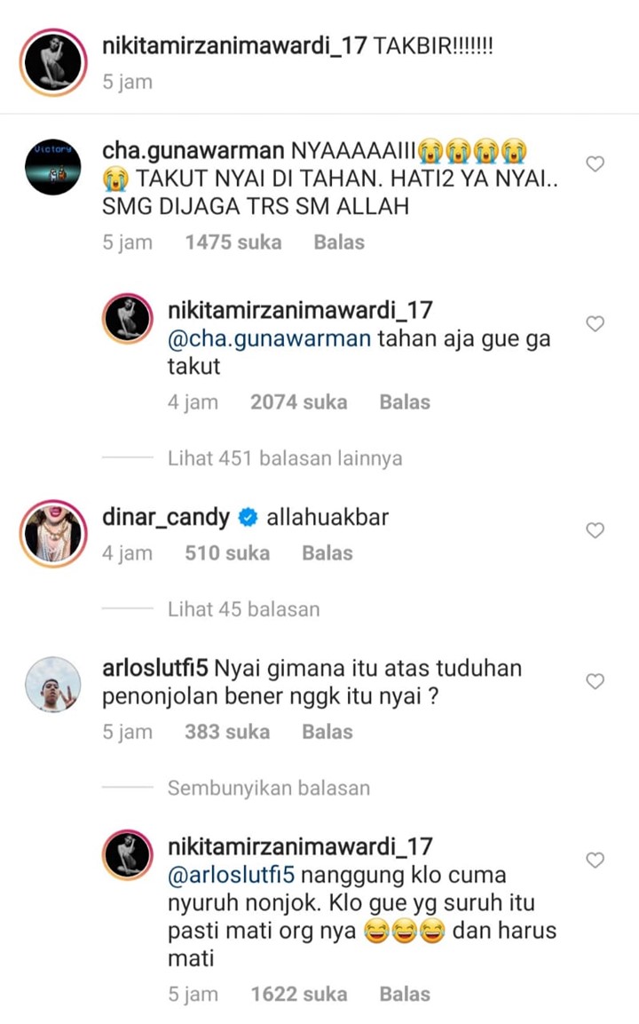 Nikita Mirzani Akhirnya Buka Suara Untuk Jawab Tudingan Jadi Dalang Pemukulan Isa Zega