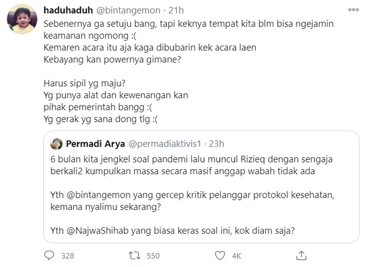Bintang Emon Tanggapi Sindiran Abu Janda Soal Kepulangan Habib Rizieq