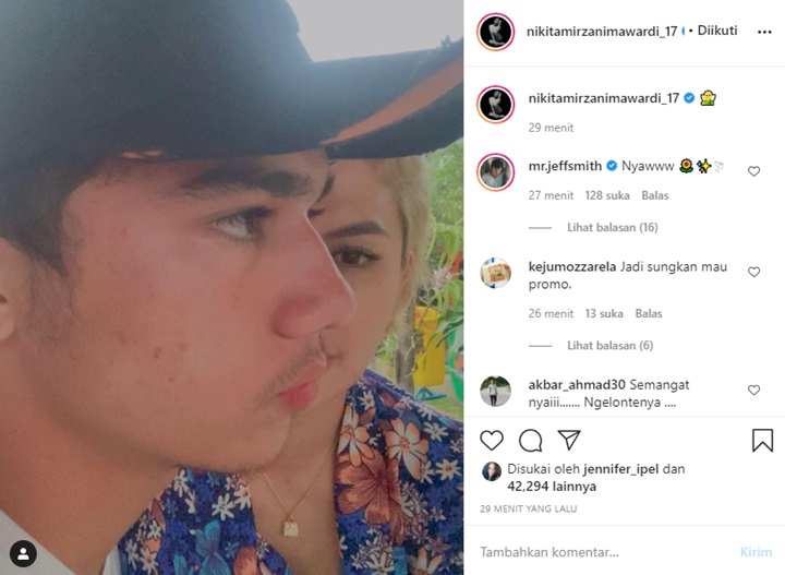 Nikita Mirzani Bagikan Foto Bareng Jeff Smith, Saling Lempar Emoji Bikin Kepo