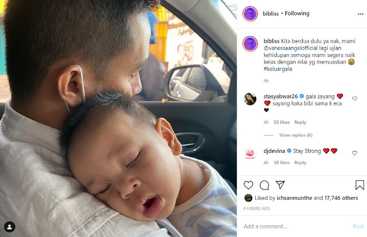 Sambil Gendong Baby Gala, Bibi Ardiansyah Tulis Pesan Haru Usai Vanessa Angel Ditahan